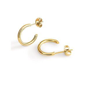 Small 18k Gold Plated Hoop Earrings For Women | Thin Tube